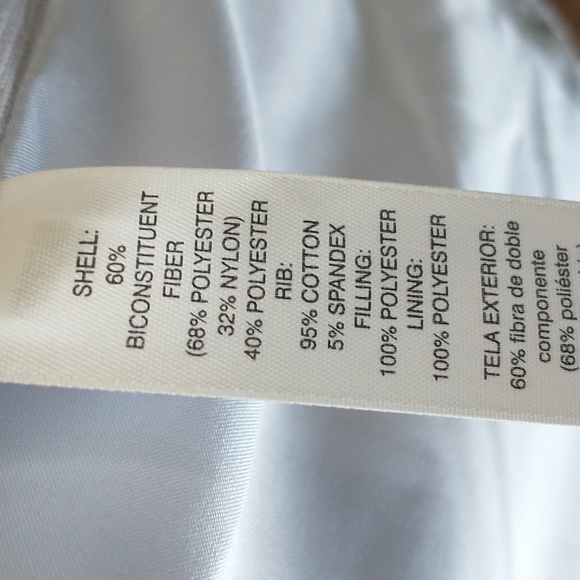 Chico's jacket coat puffer quilted leopard print grey gray silver outerwear sz 8 - Picture 11 of 13